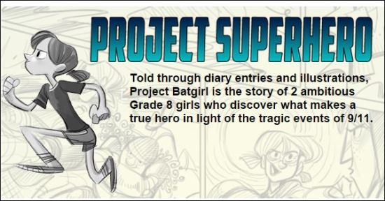 Cover of pop-sci comic book, Project Superhero