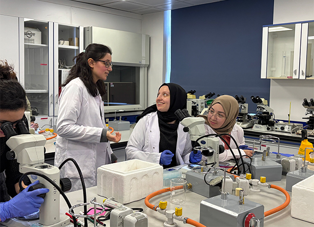 People doing research in a lab